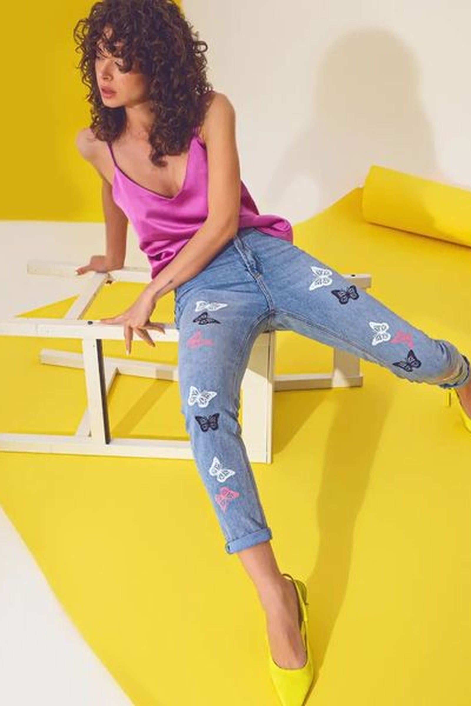 Butterfly Denim Jeans