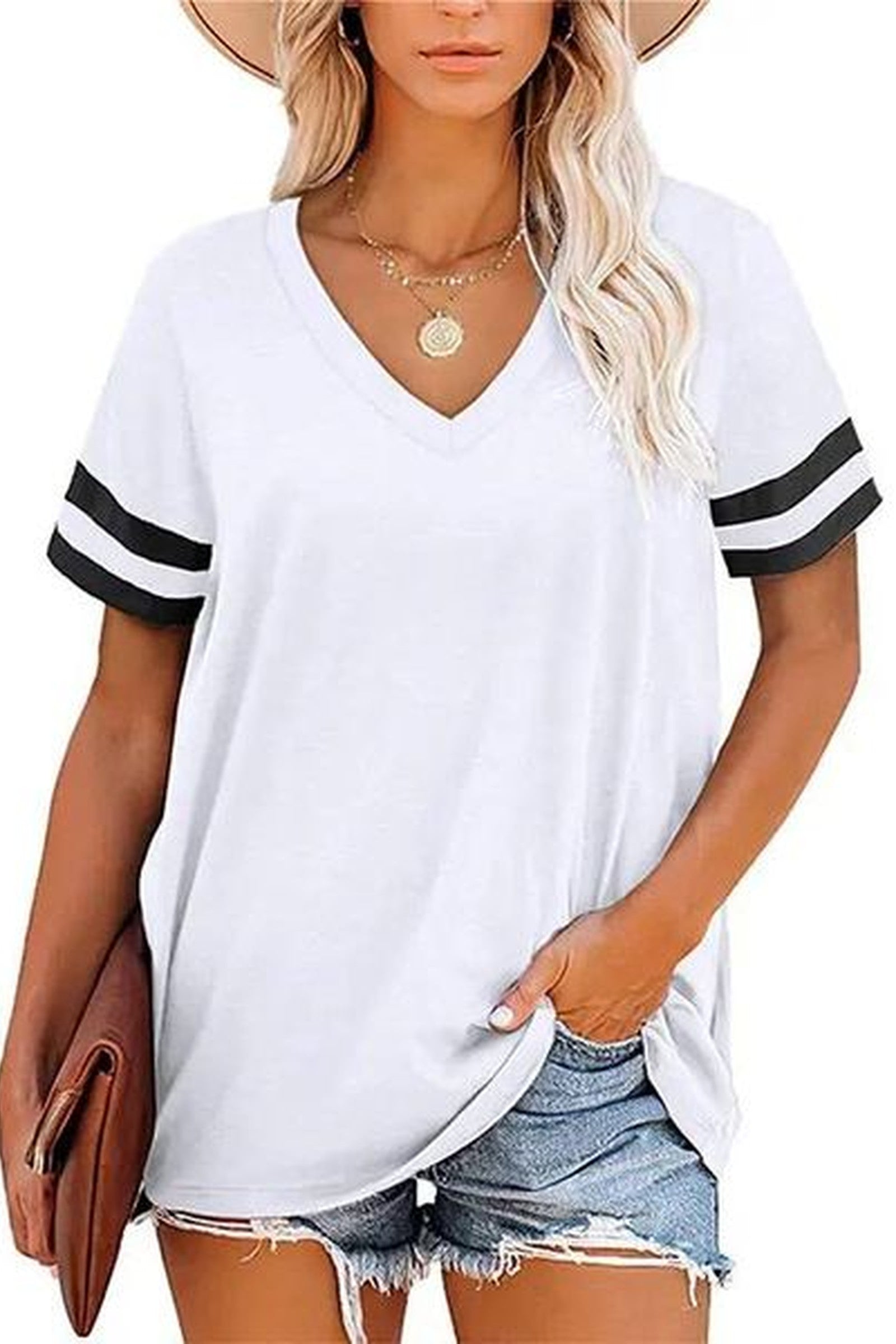 Stripe Sleeve Tee