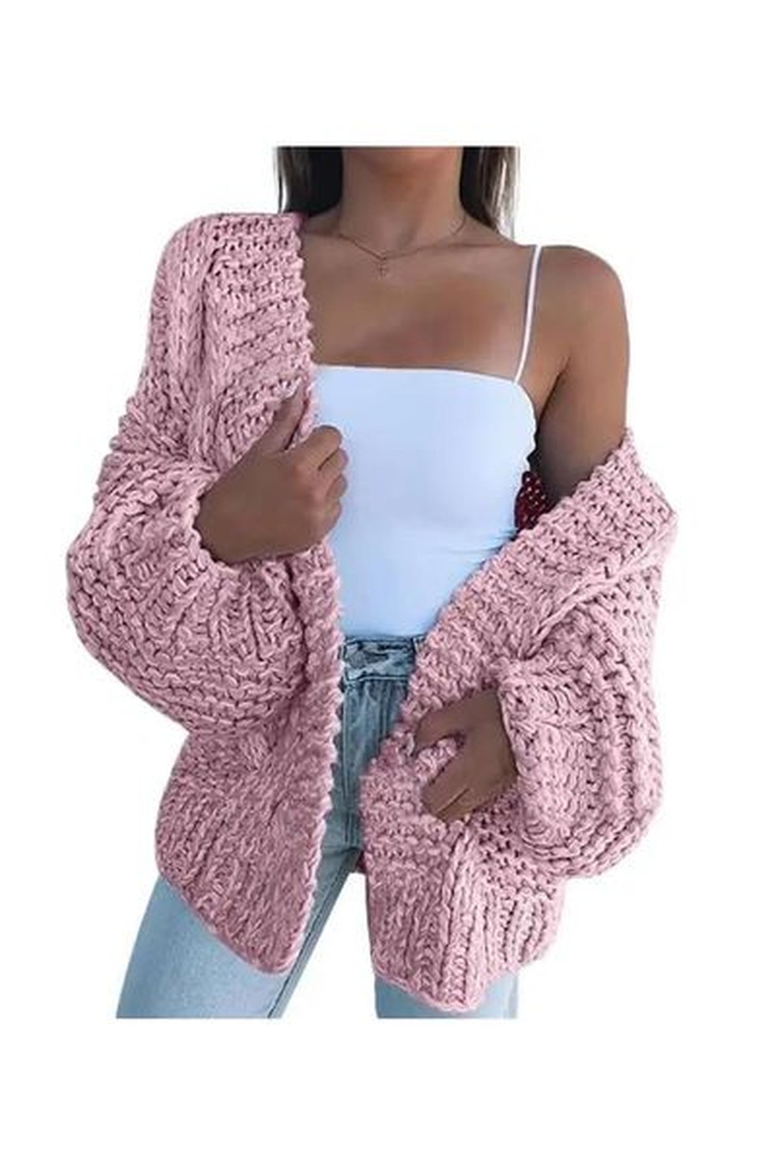Chunky Cable Knit Cardigan