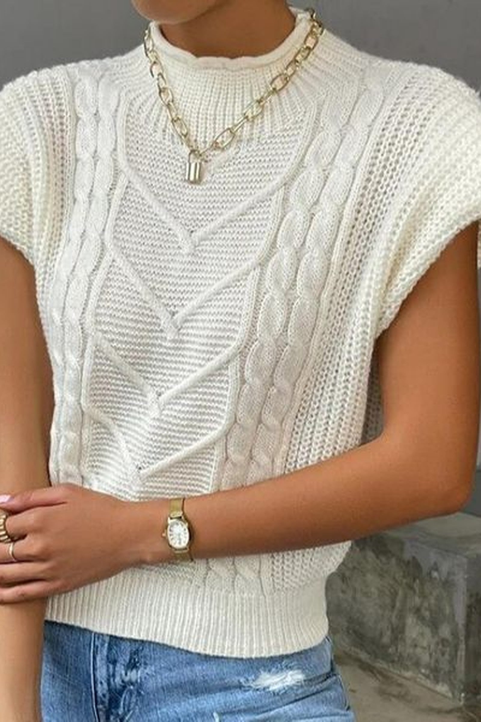 Twist Cable Knit Sweater