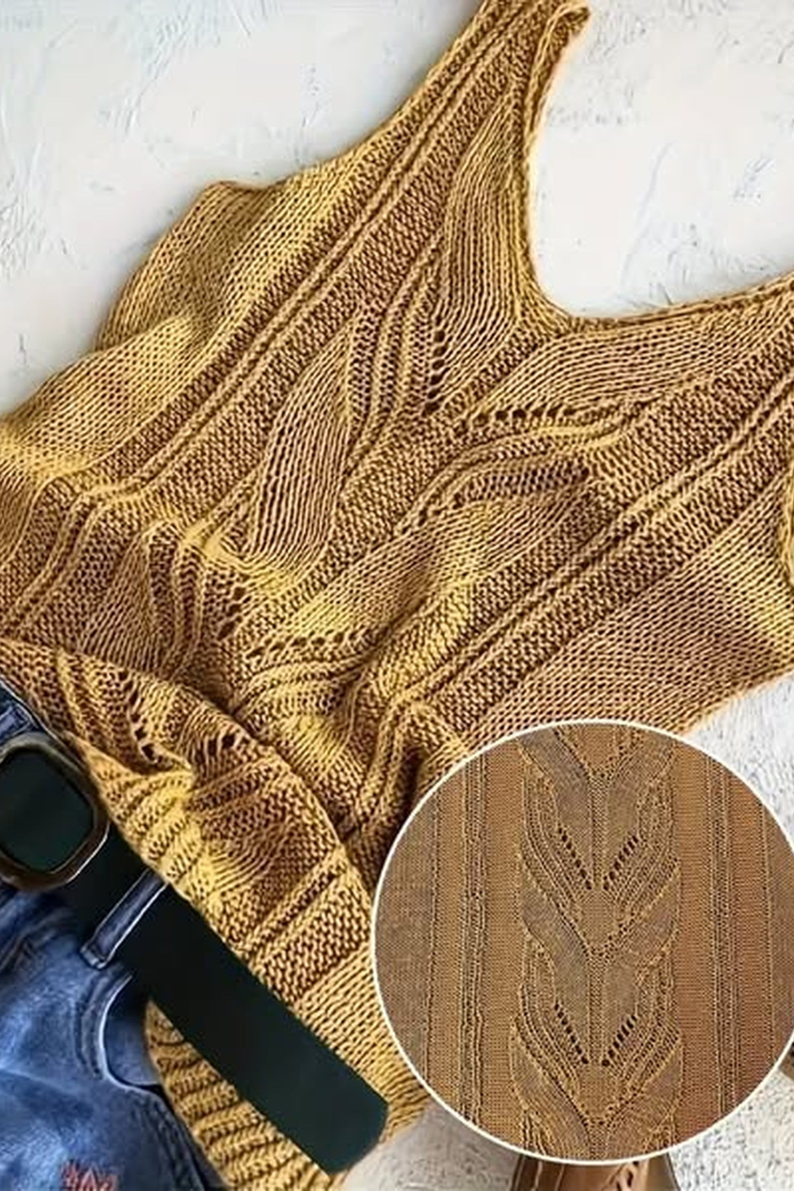 Texture Tank Sweater