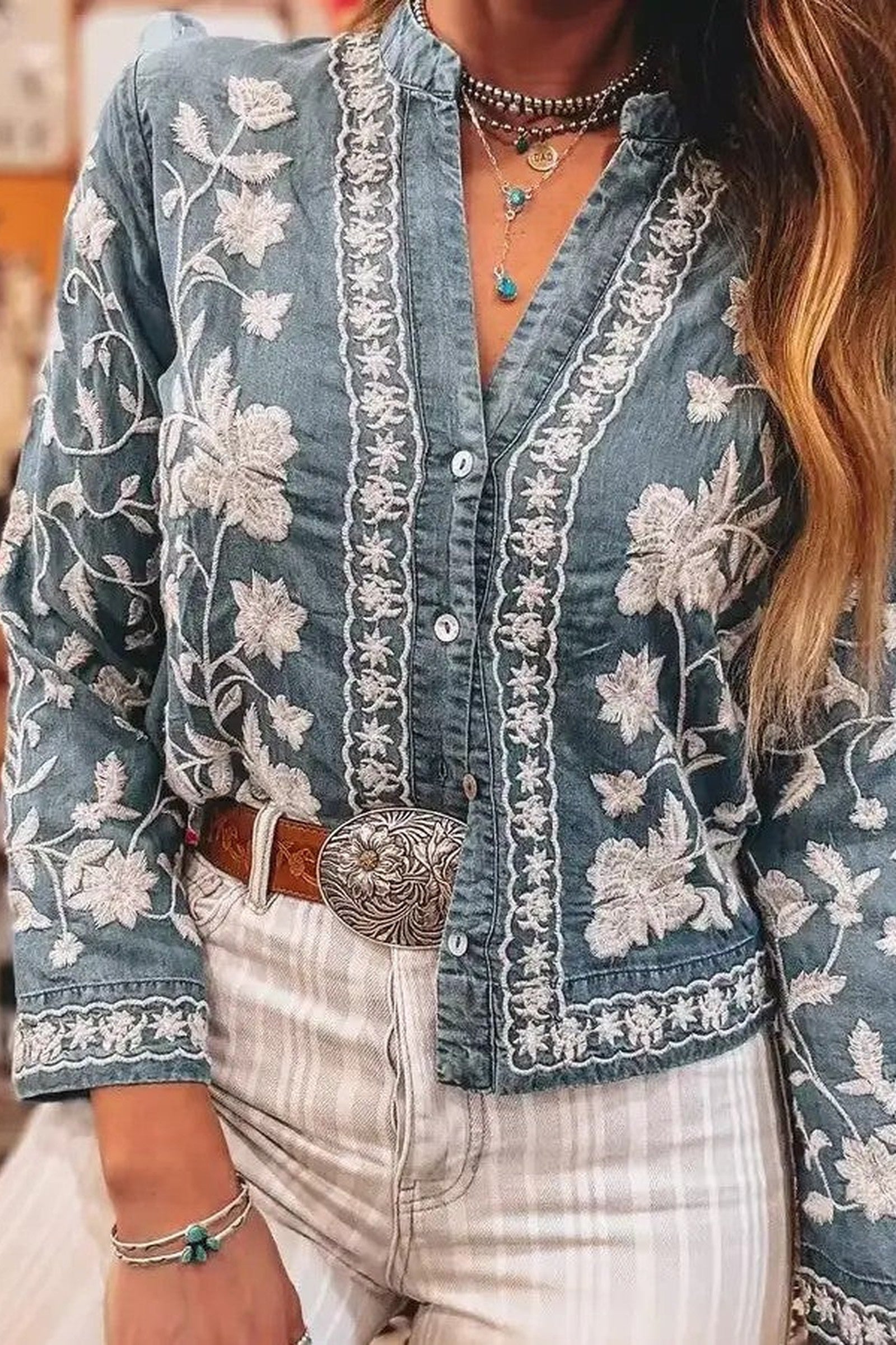Western Boho Blouse