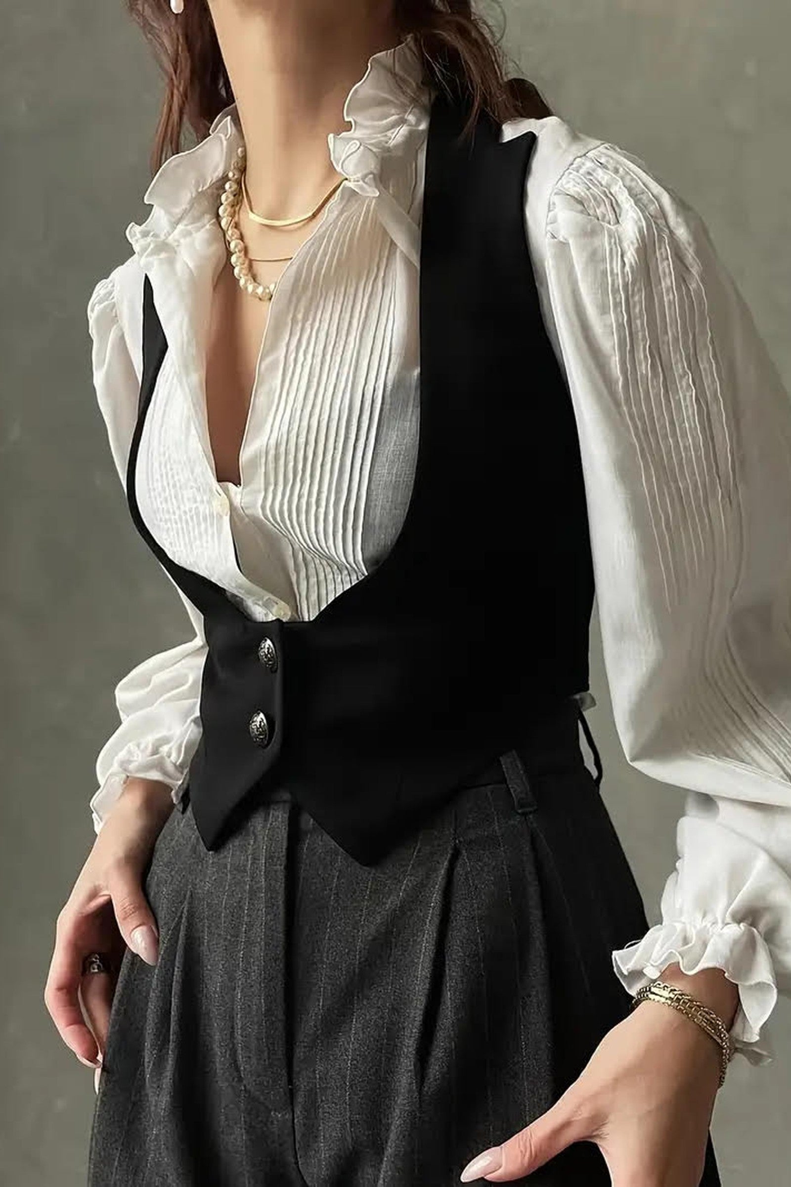Double Button Vest