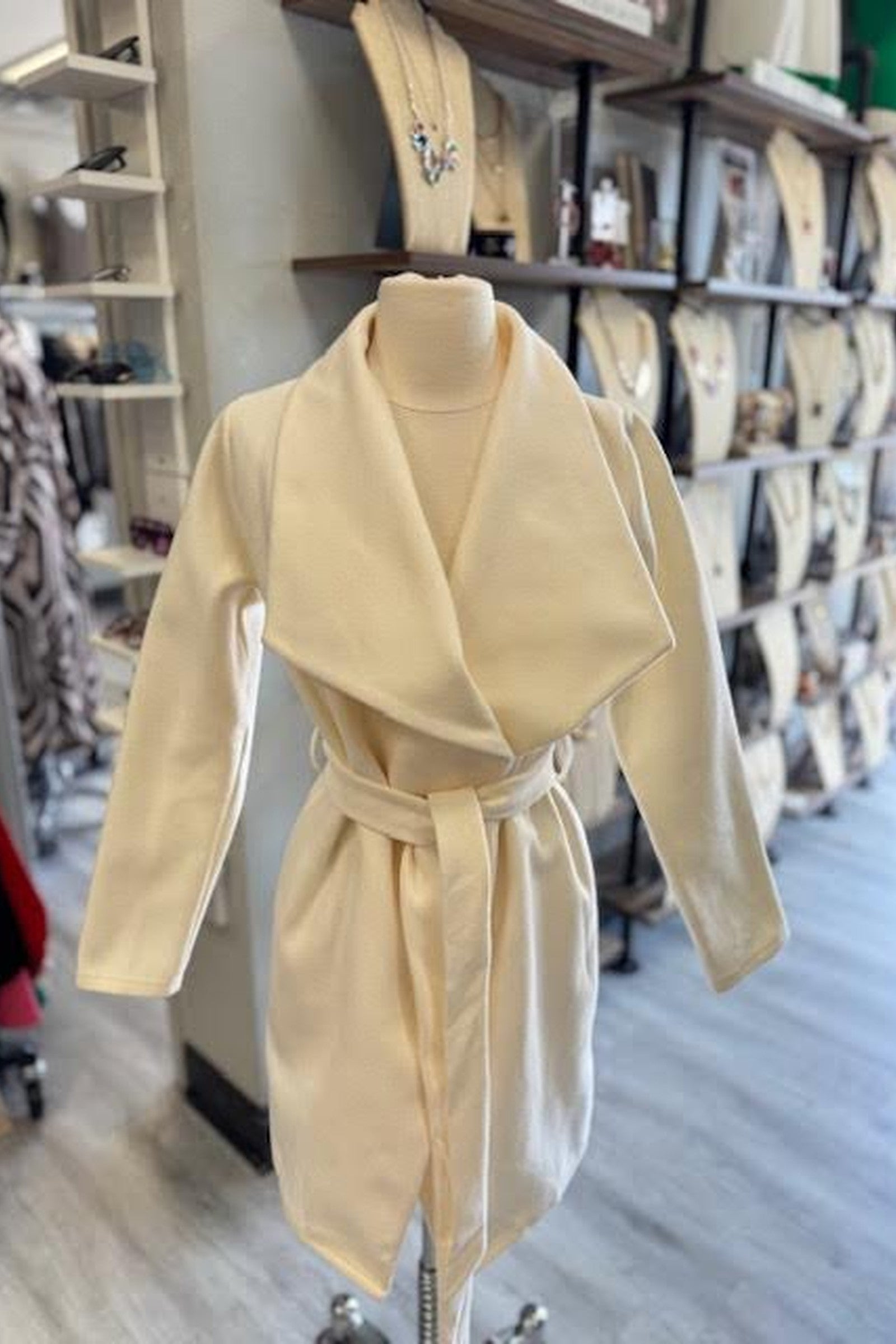 Waist Tie Wrap Coat