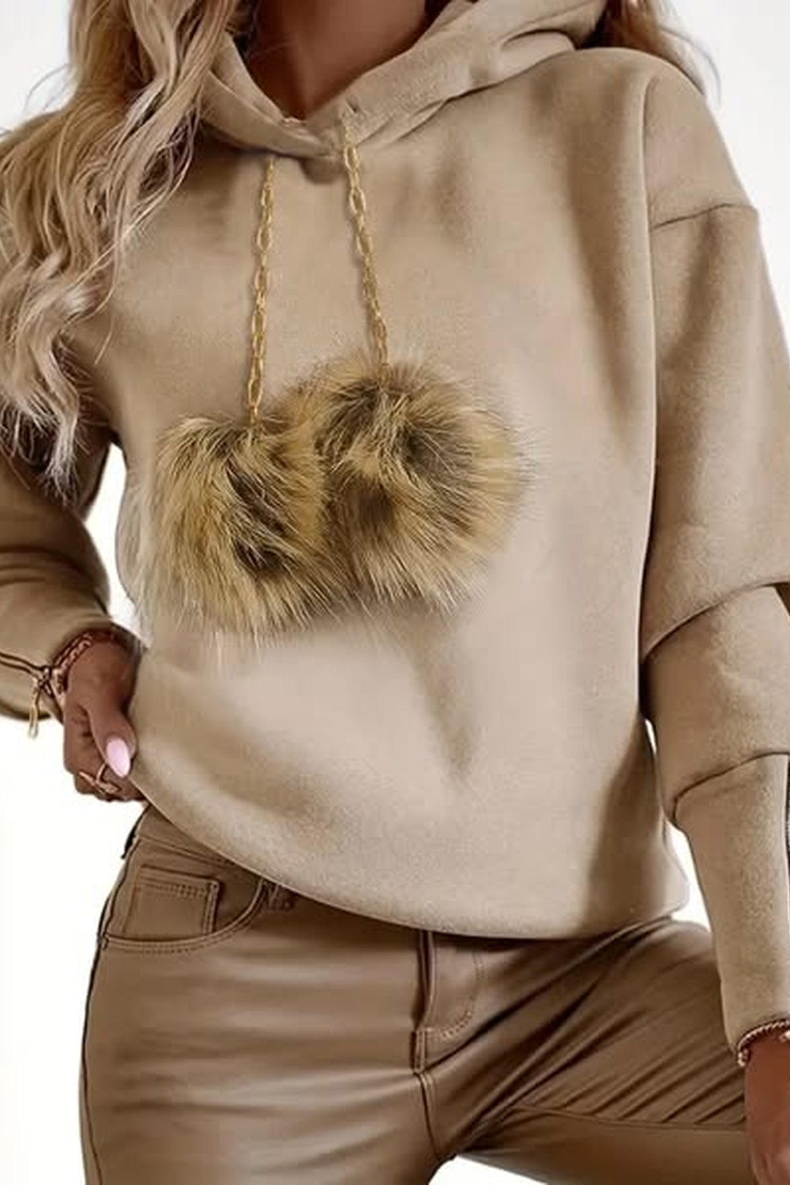 Minky Pom Hoodie