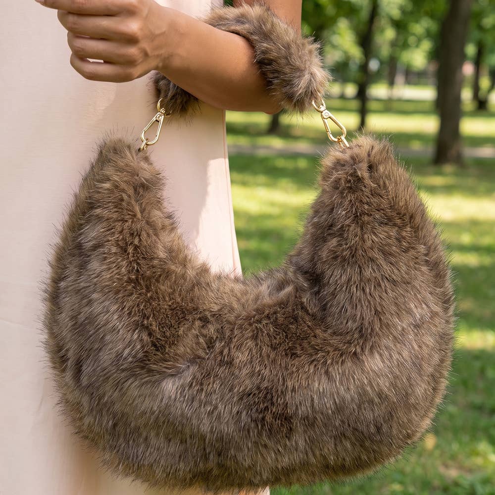 Soft Plush Oversized Hobo Bag