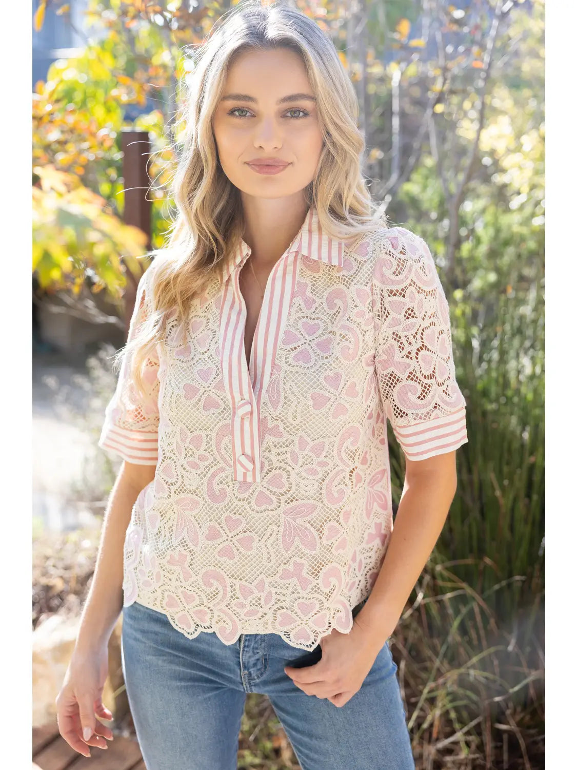 Lace Embroidered Tunic