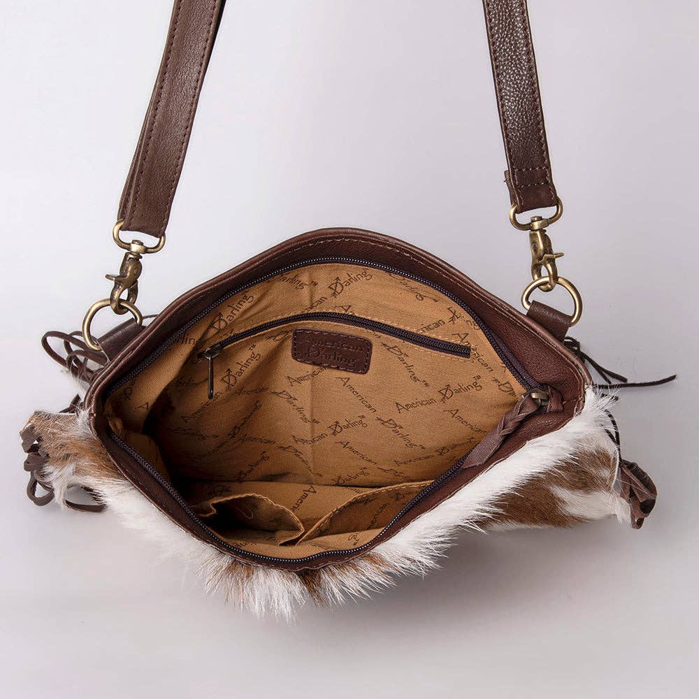 Western Genuine Leather Crossbody Bag