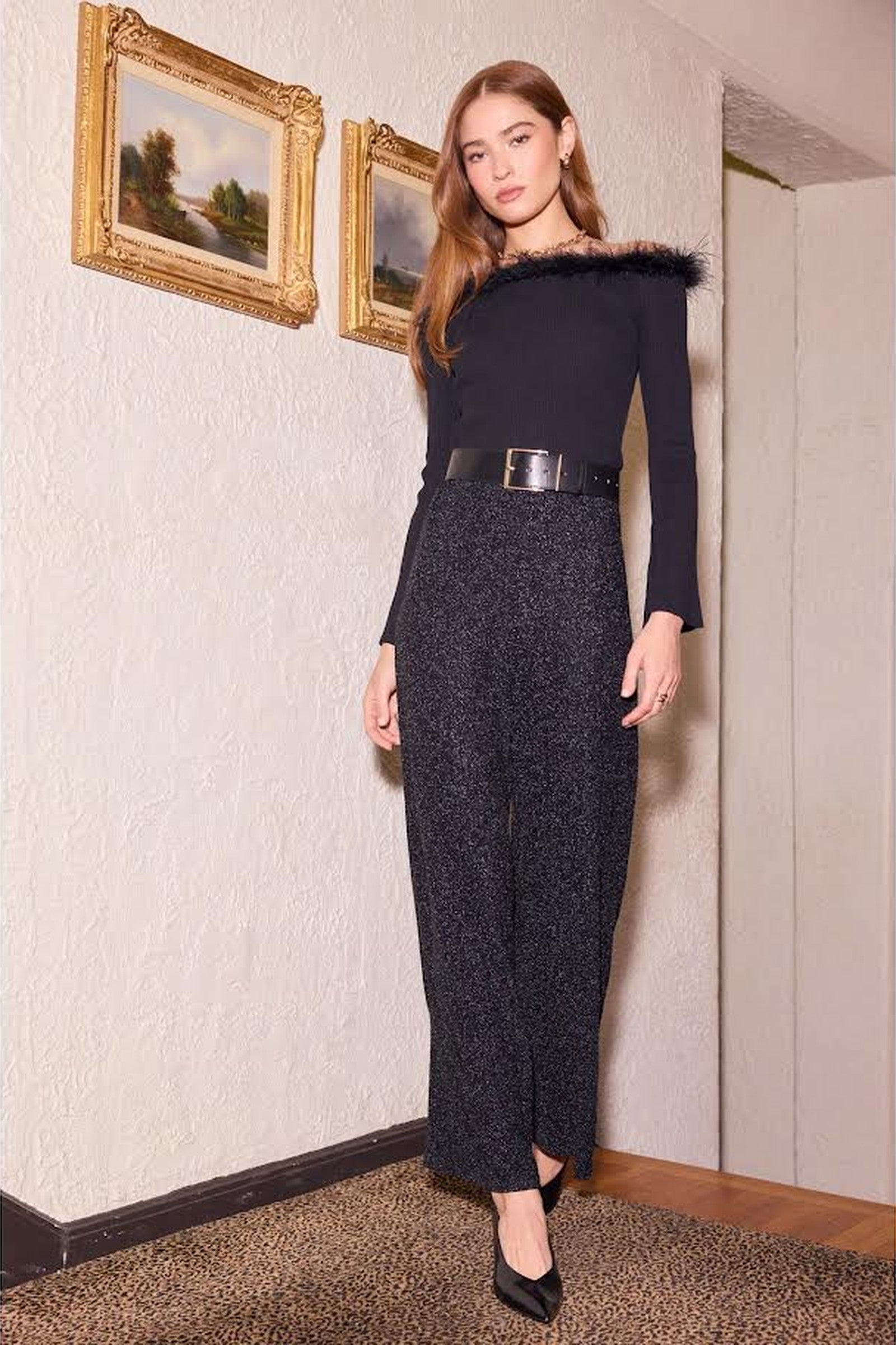Shimmer High-Waisted Pant