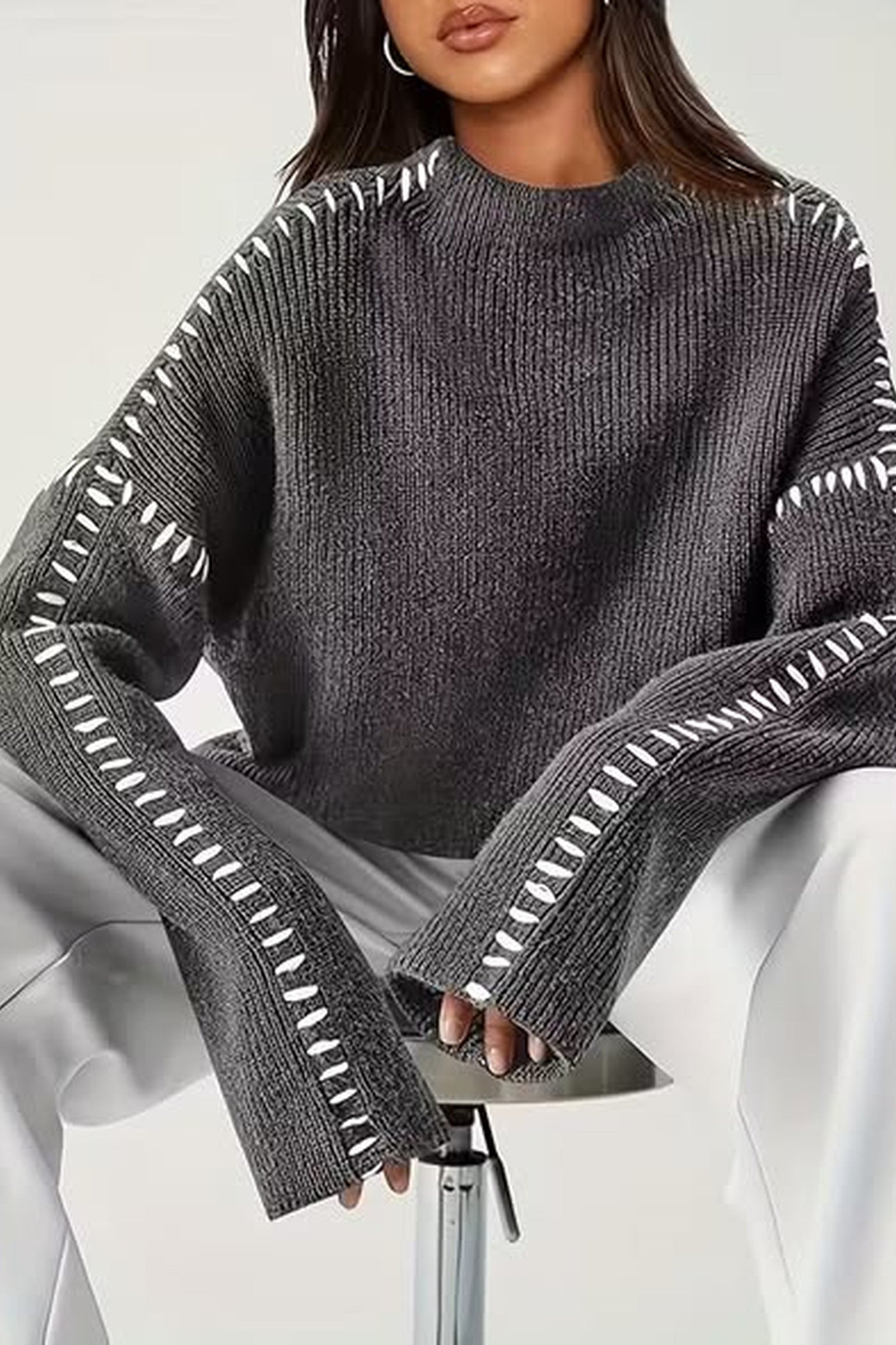 Stitch Accent Sweater