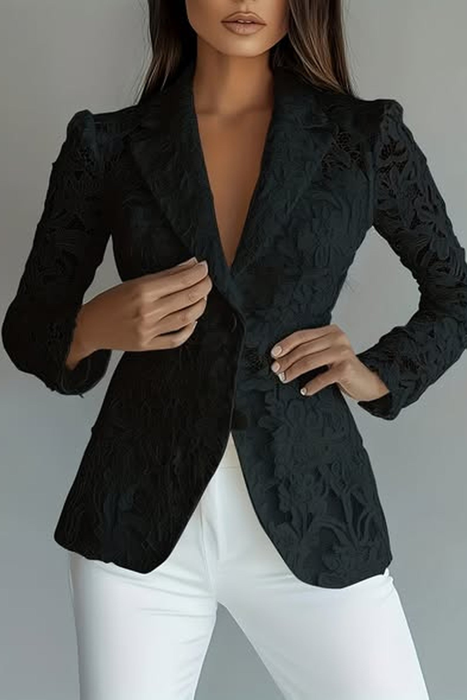 Sheer Lace Blazer