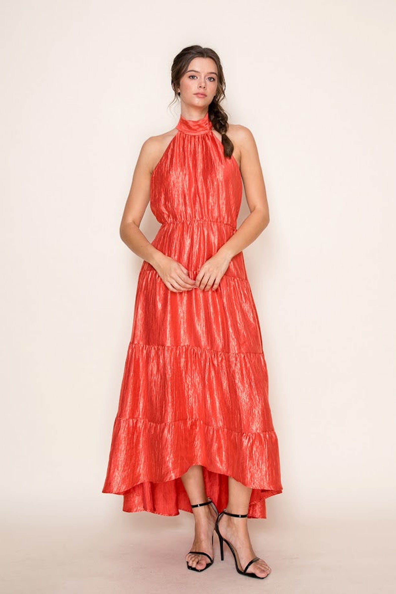 Tiered Halter Dress
