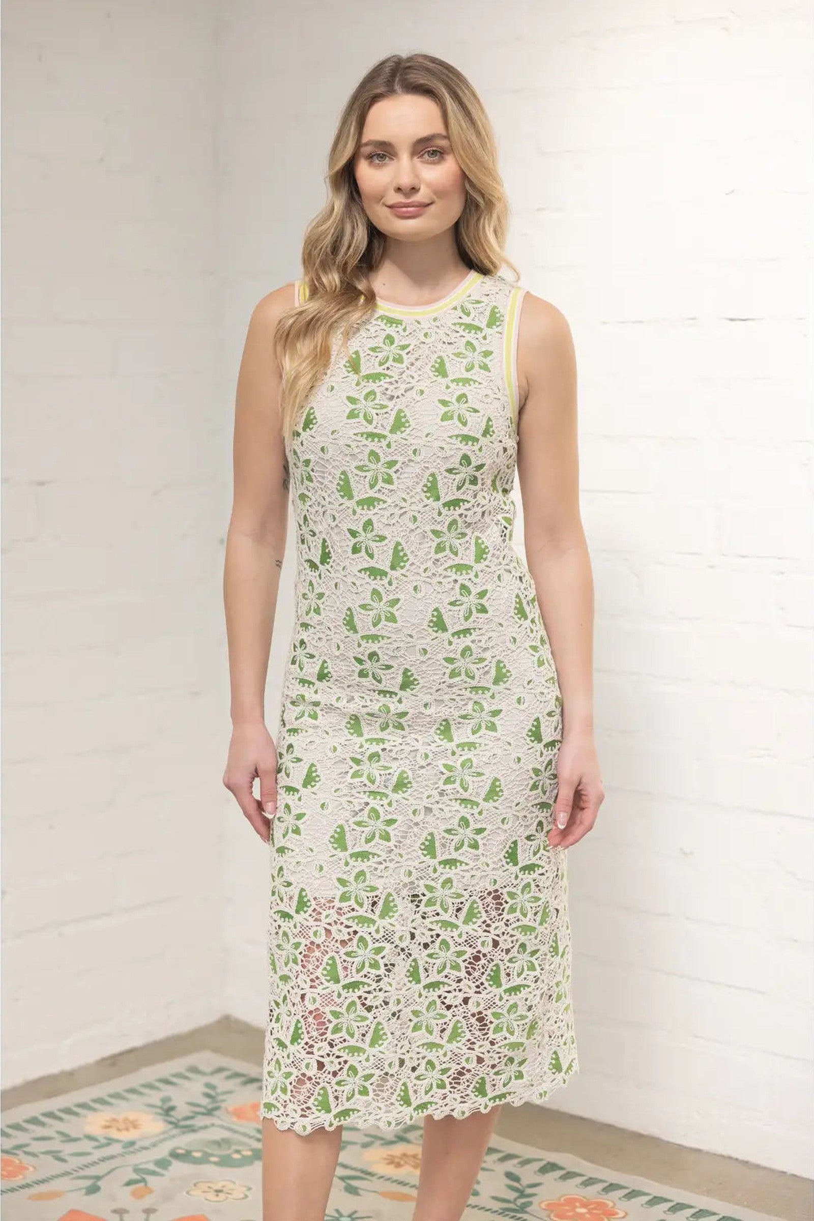 Floral Crocheted Dress