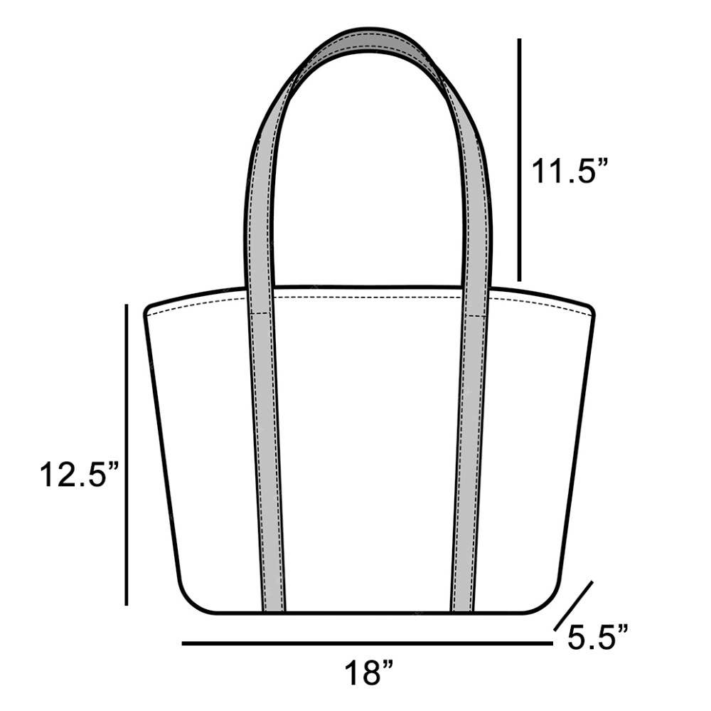 Studded Trim Tote Bag