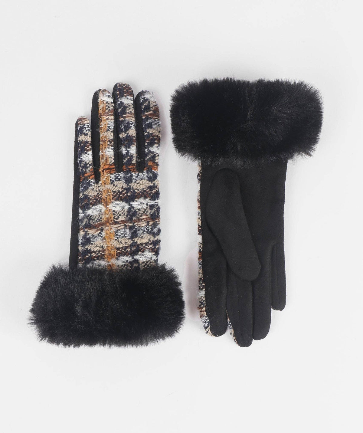 Kelly Faux Suede Boucle Gloves