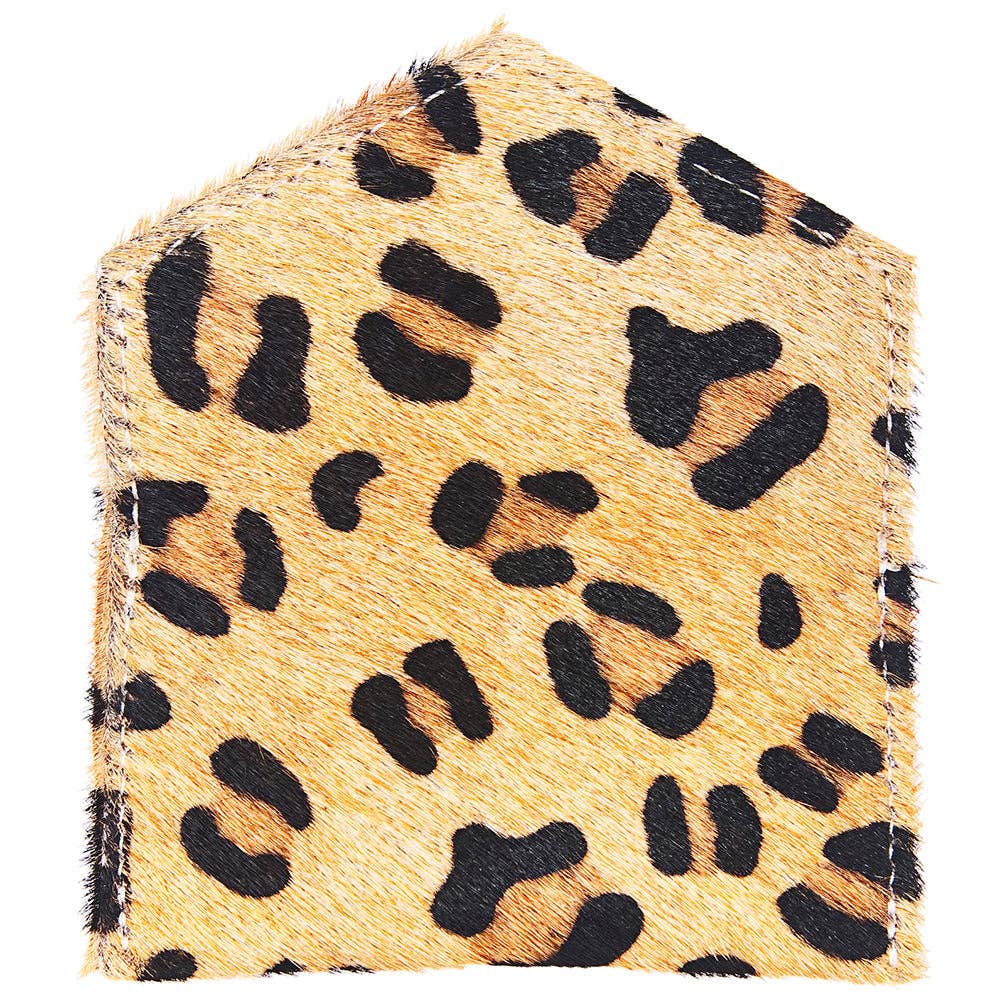 Envelope Hair-On Leather Coin Purse