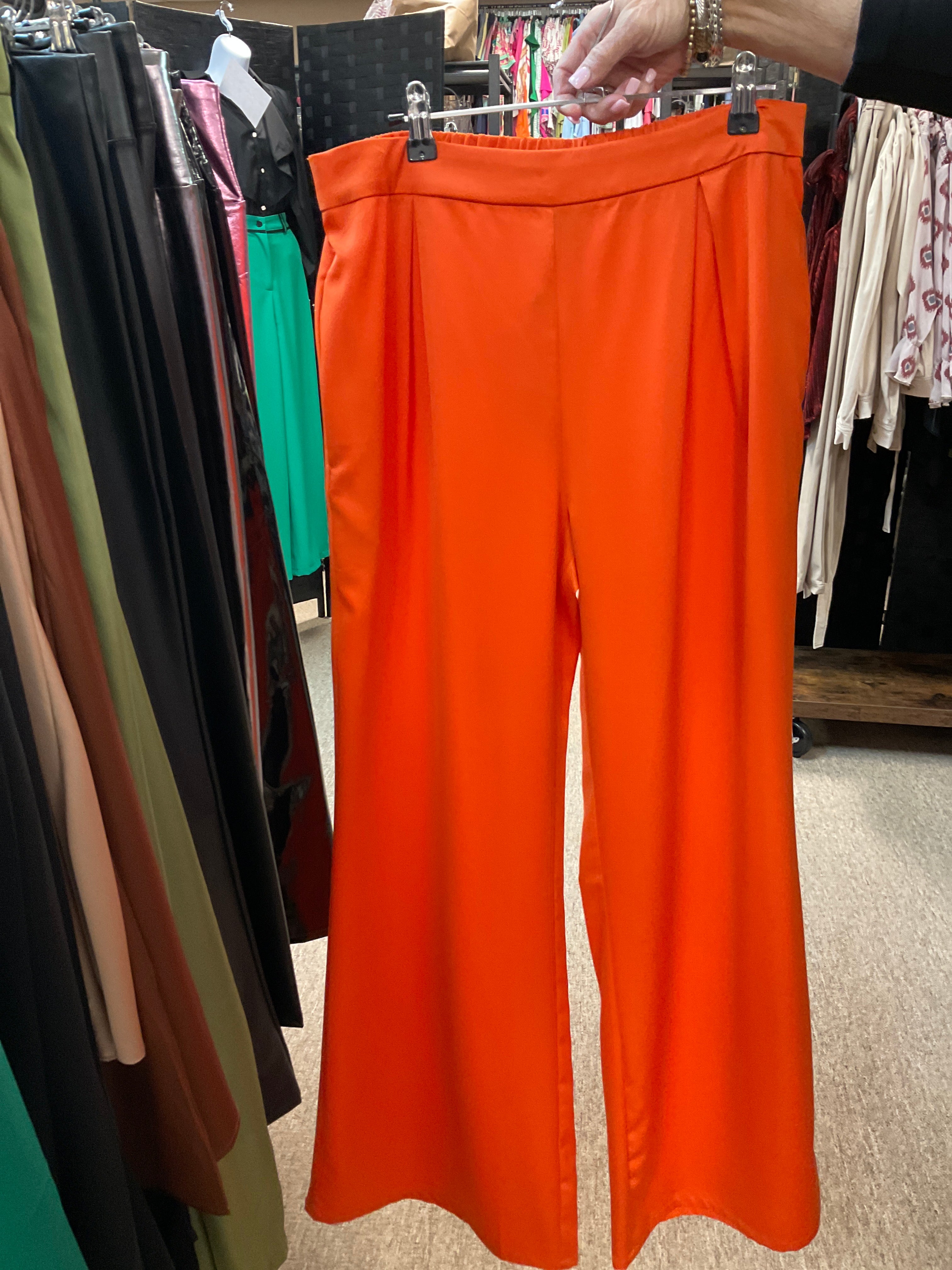 Pleated Wide Leg Pant