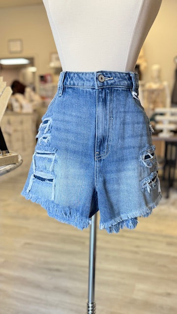 Kancan Fray Hem Shorts