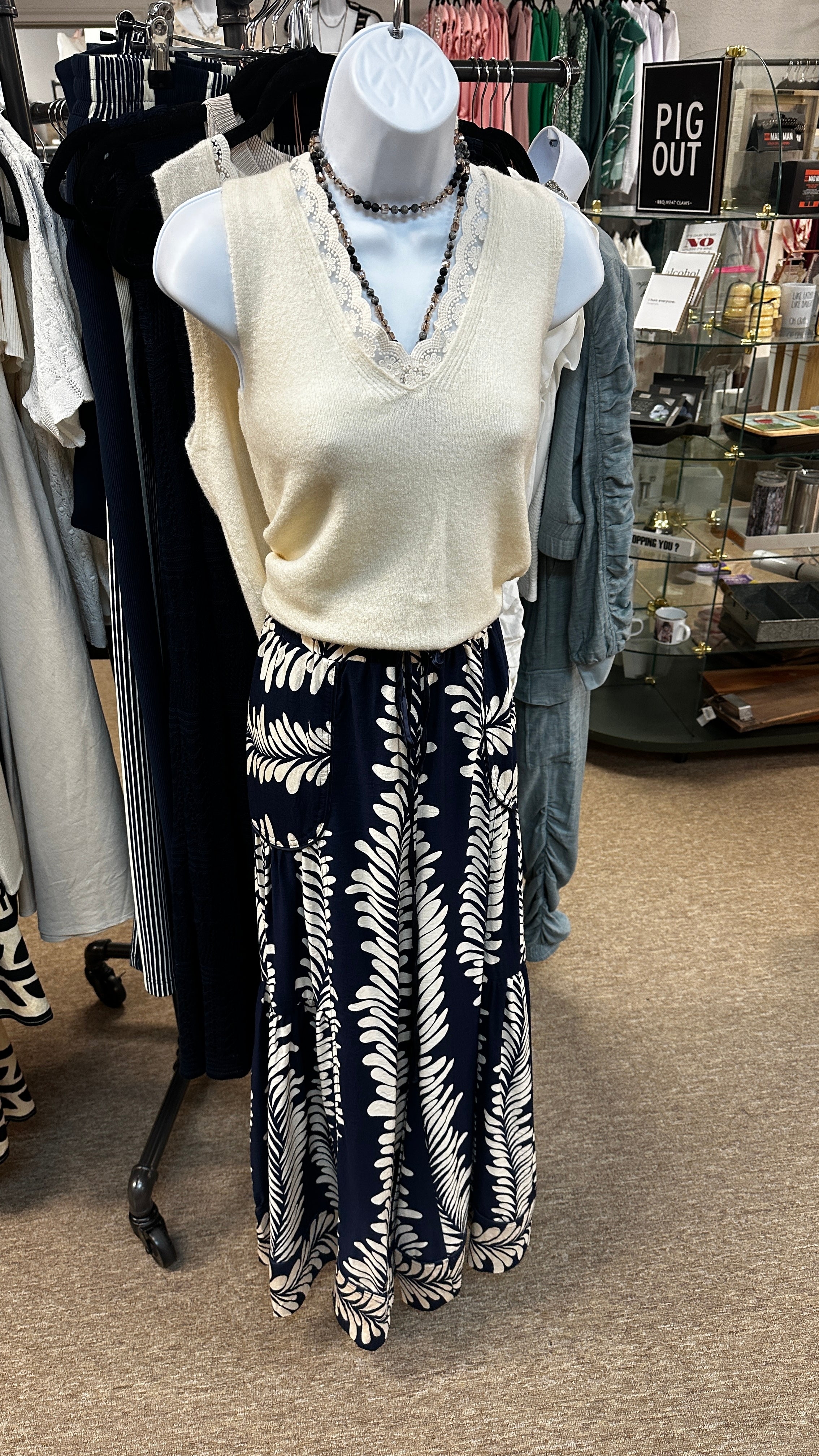 Print Wide Leg Pants