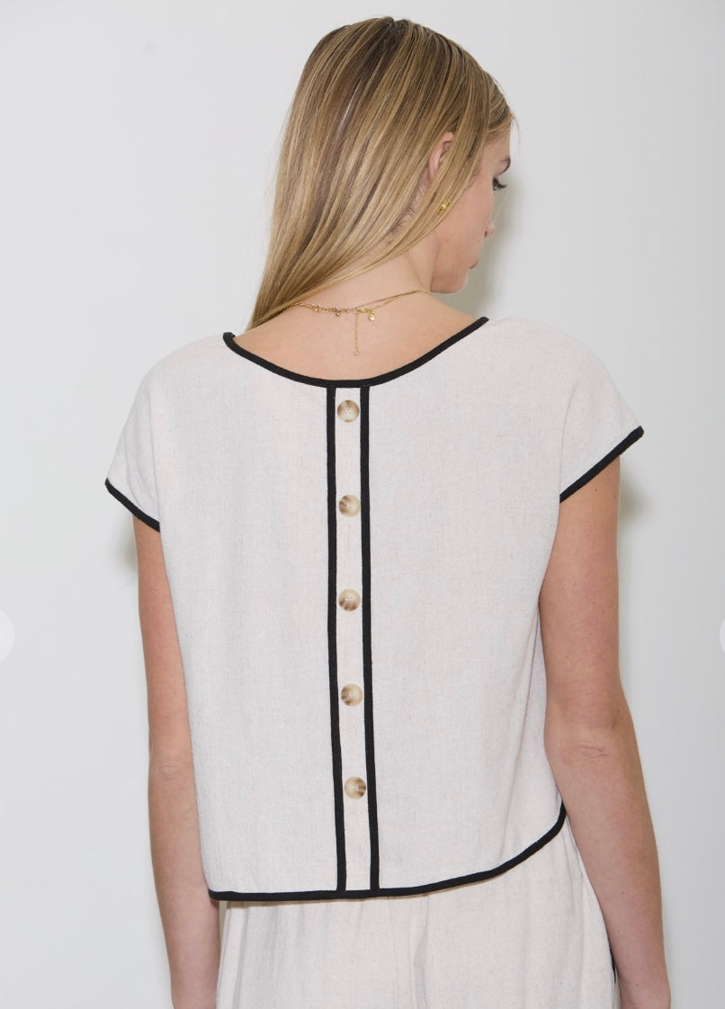 Button Back Tank