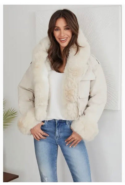 Fur Trim Jacket