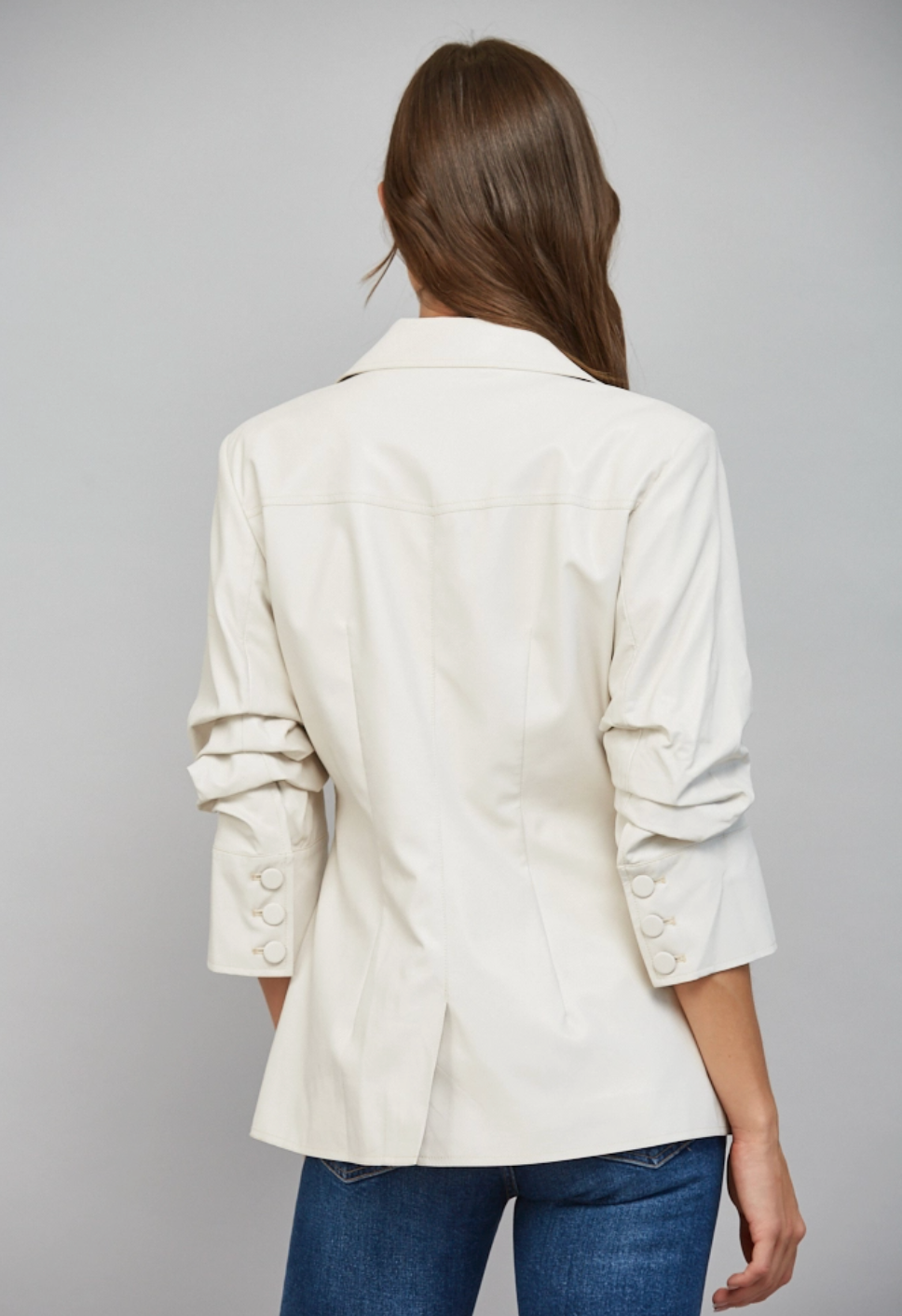 Crean Vegan Leather Blazer