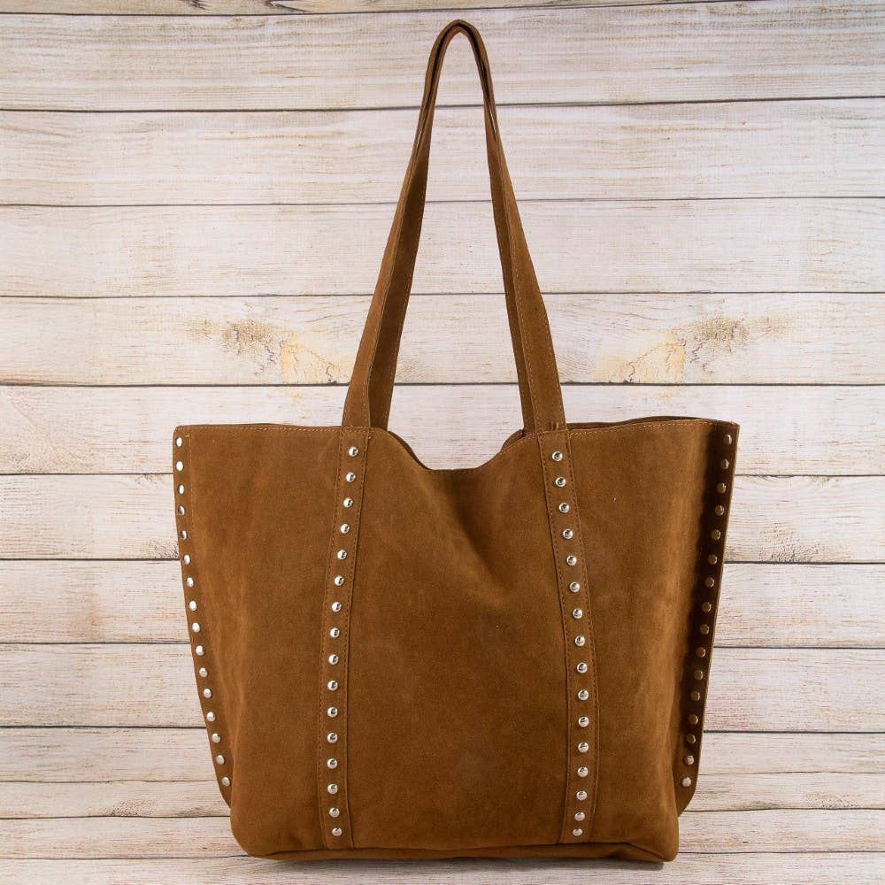 Studded Trim Tote Bag