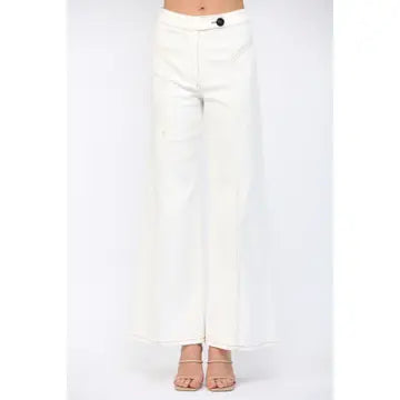 Top Stitching Flare Pant