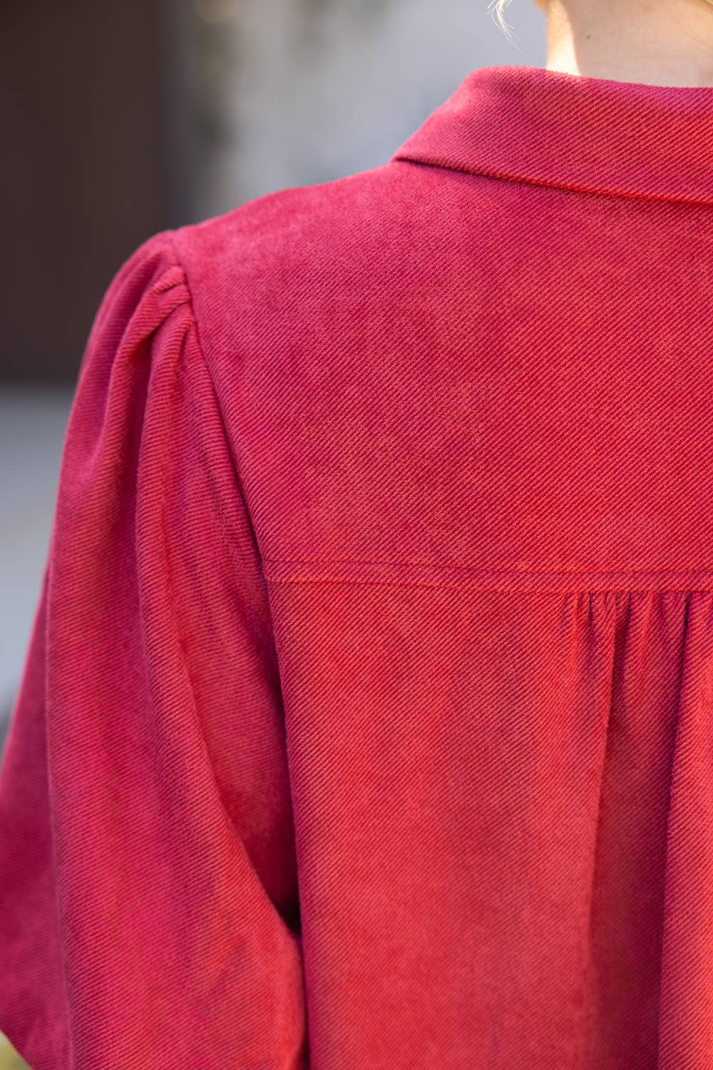 Scallop Collared Shift Dress