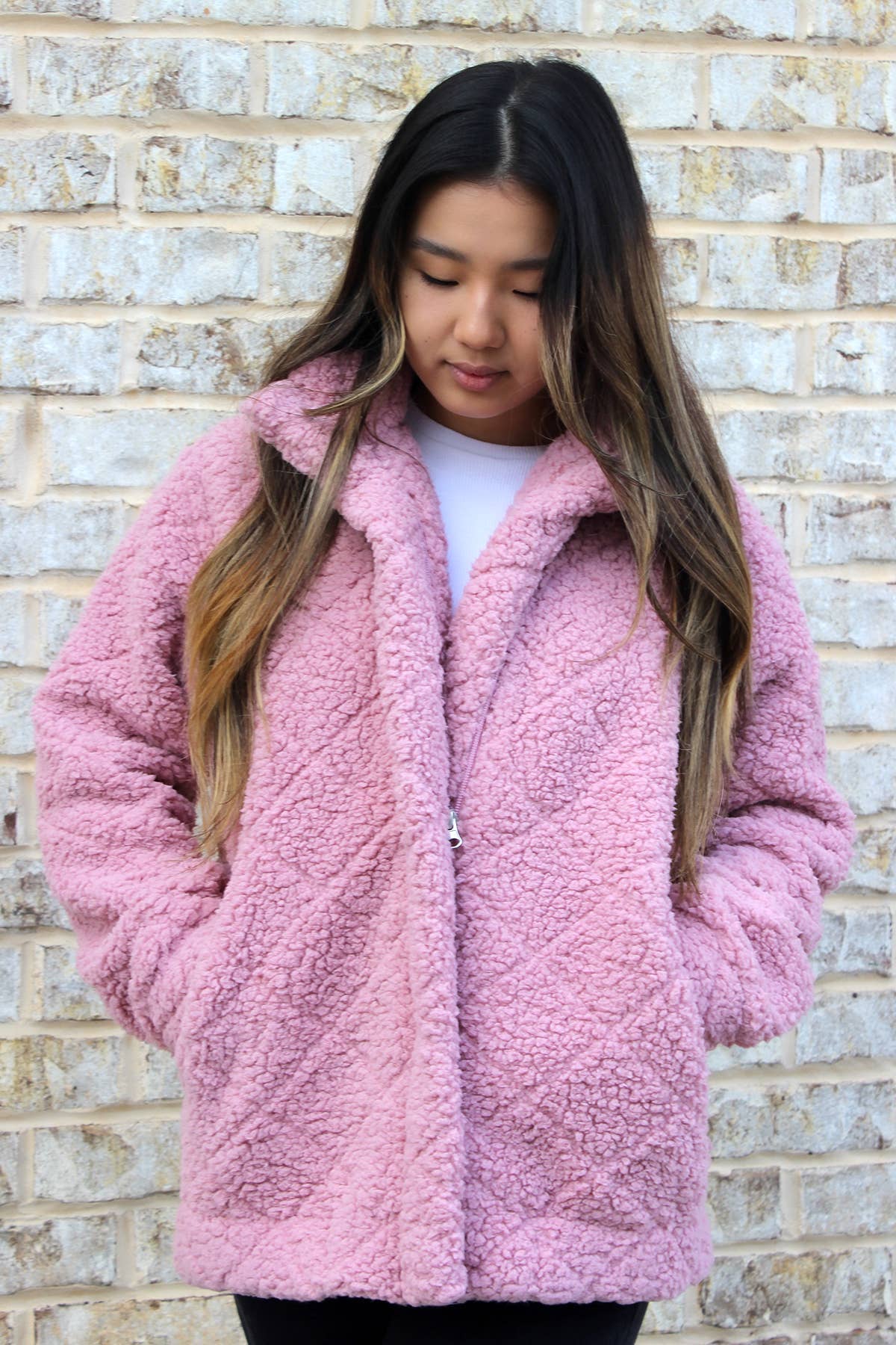 Candie Diamond Sherpa Jacket