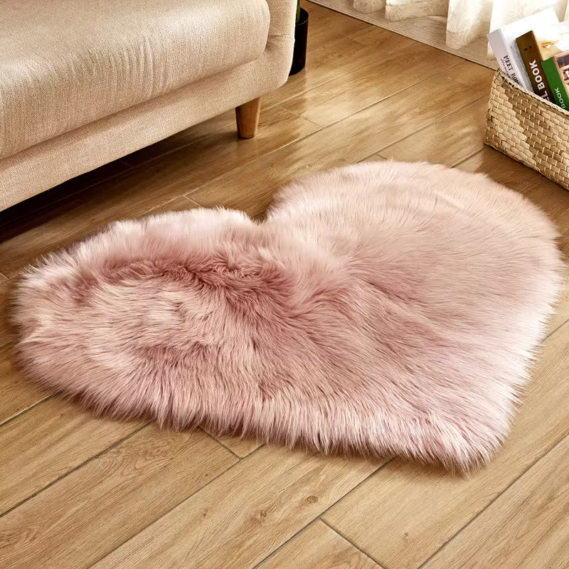 Fur Heart Rug