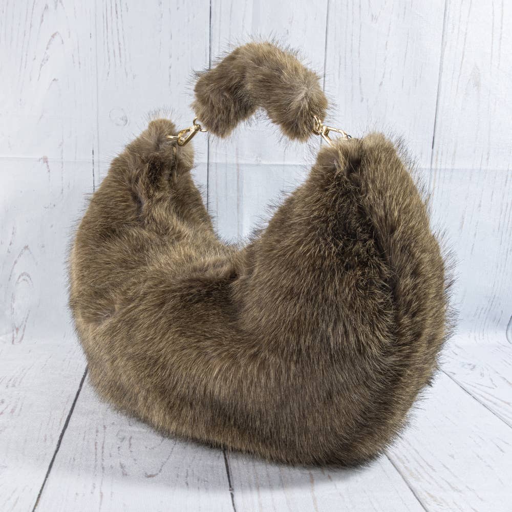 Soft Plush Oversized Hobo Bag