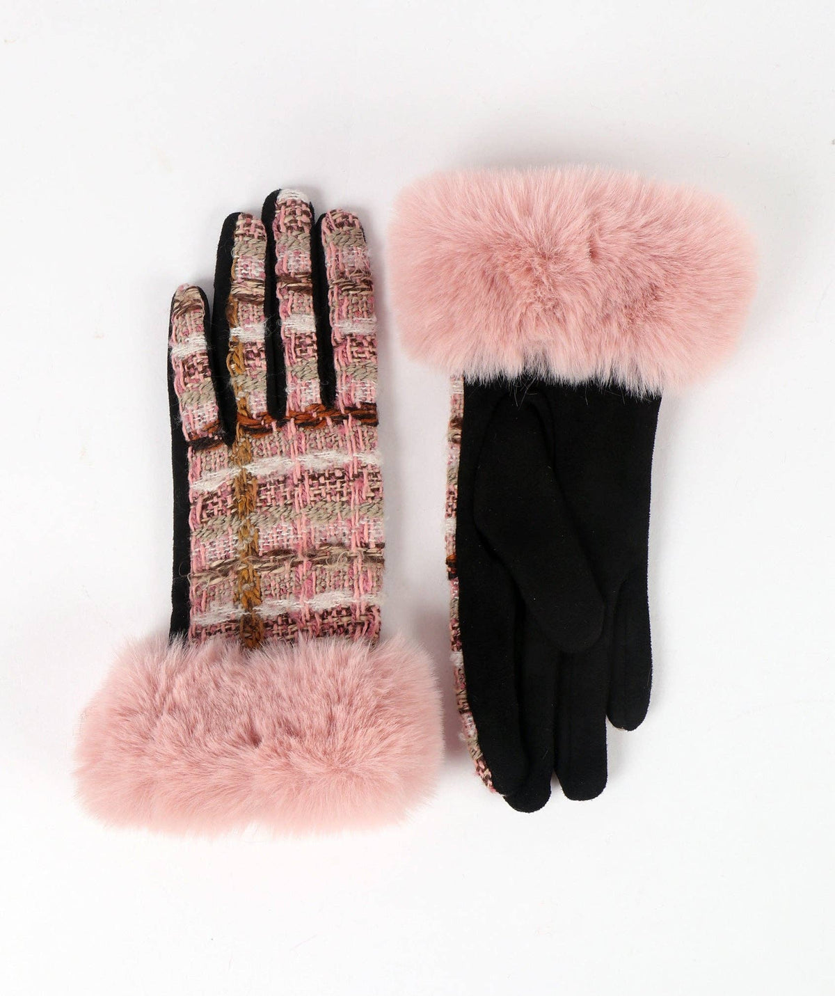 Kelly Faux Suede Boucle Gloves