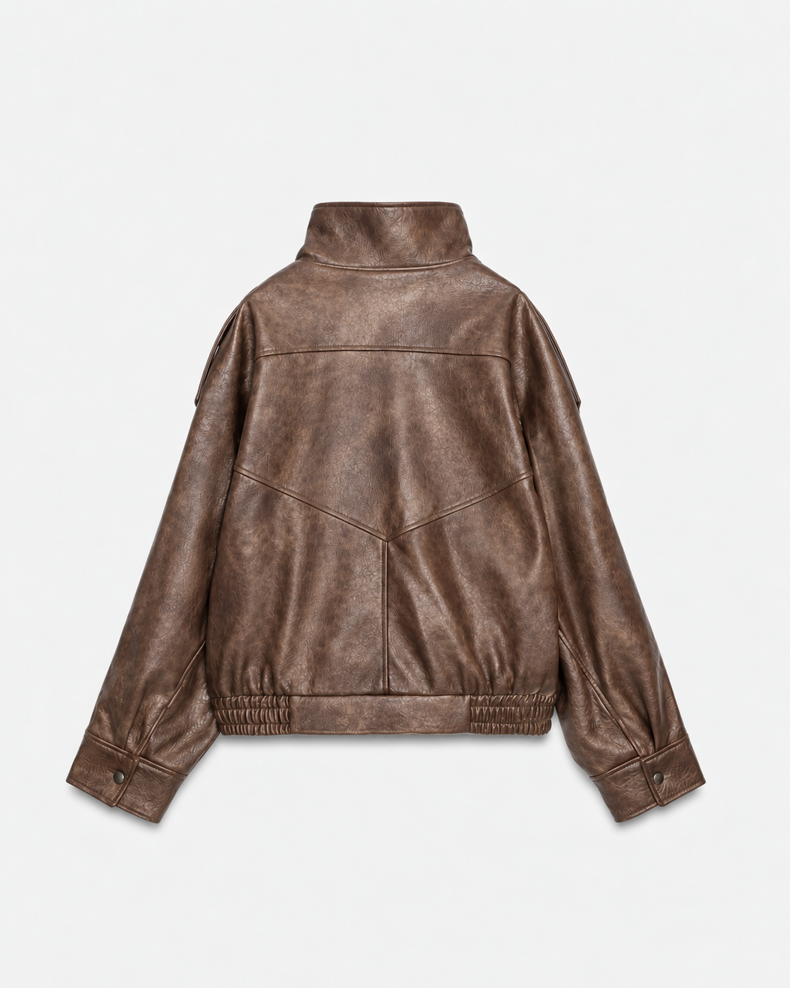 Oversized Leather Biker Jacket