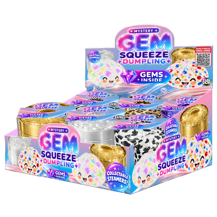 Mystery Gem Squeeze Dumpling Squishy Toy
