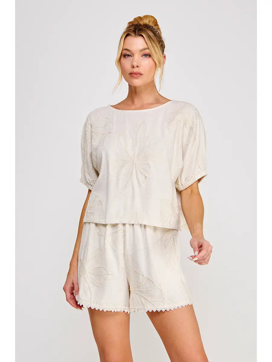 Embroidered Shorts