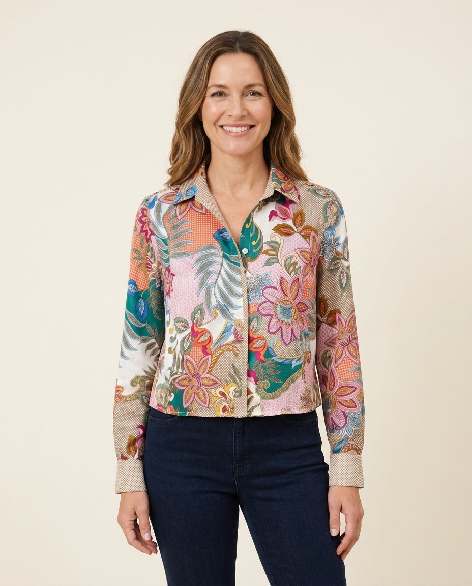 Floral Mixed Print Blouse