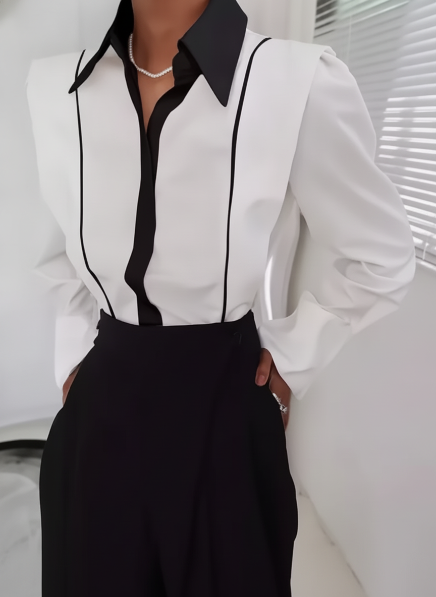 Crisp White Blouse