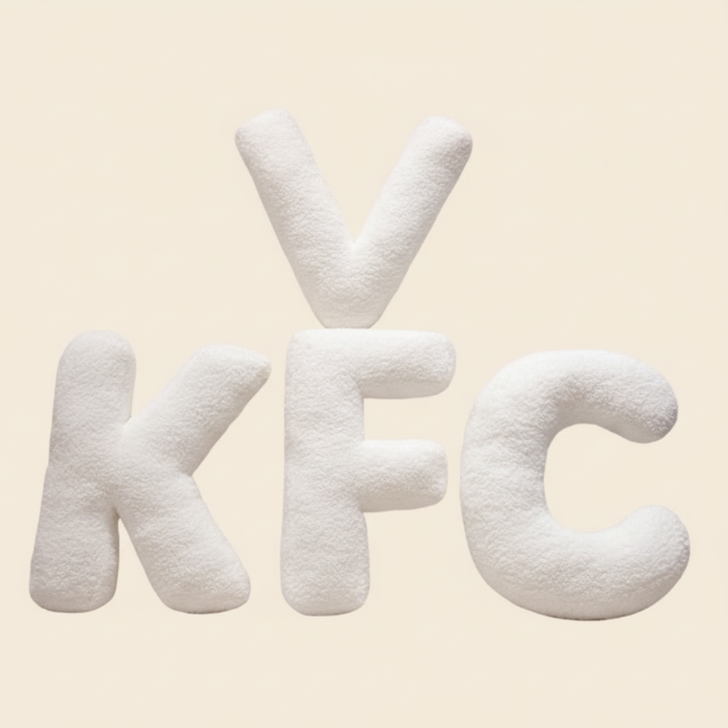 Plush Initial Pillow