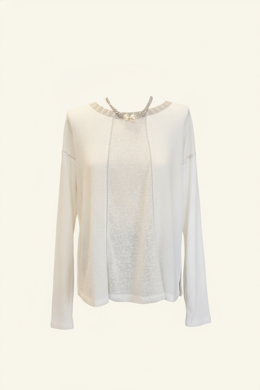 Side Slit Texured Top