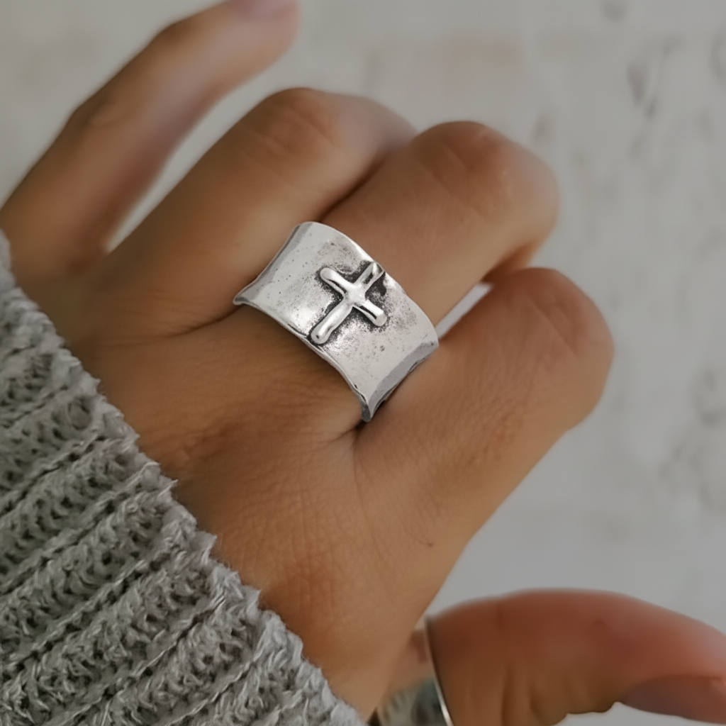 Cross Band Ring