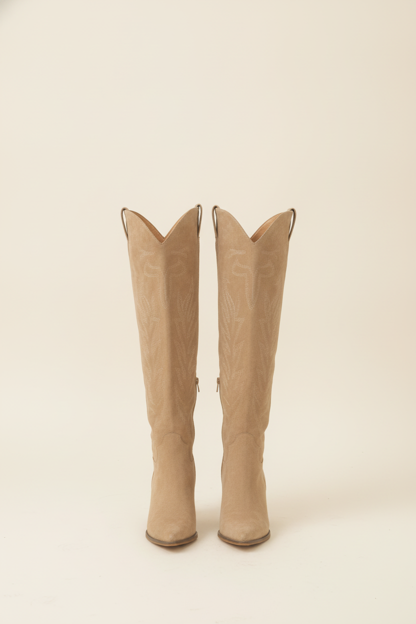 Cowboy Suede Boots