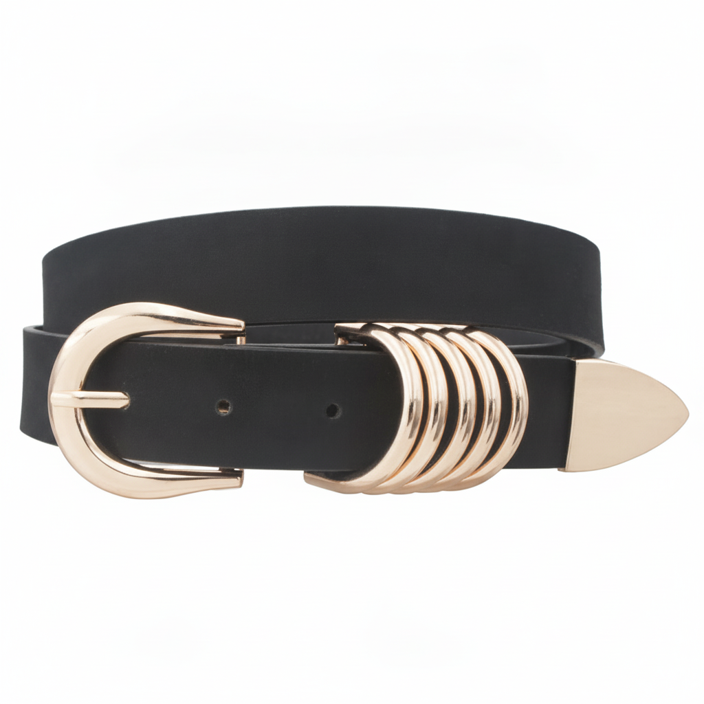 Greer Stacked Buckle Belt
