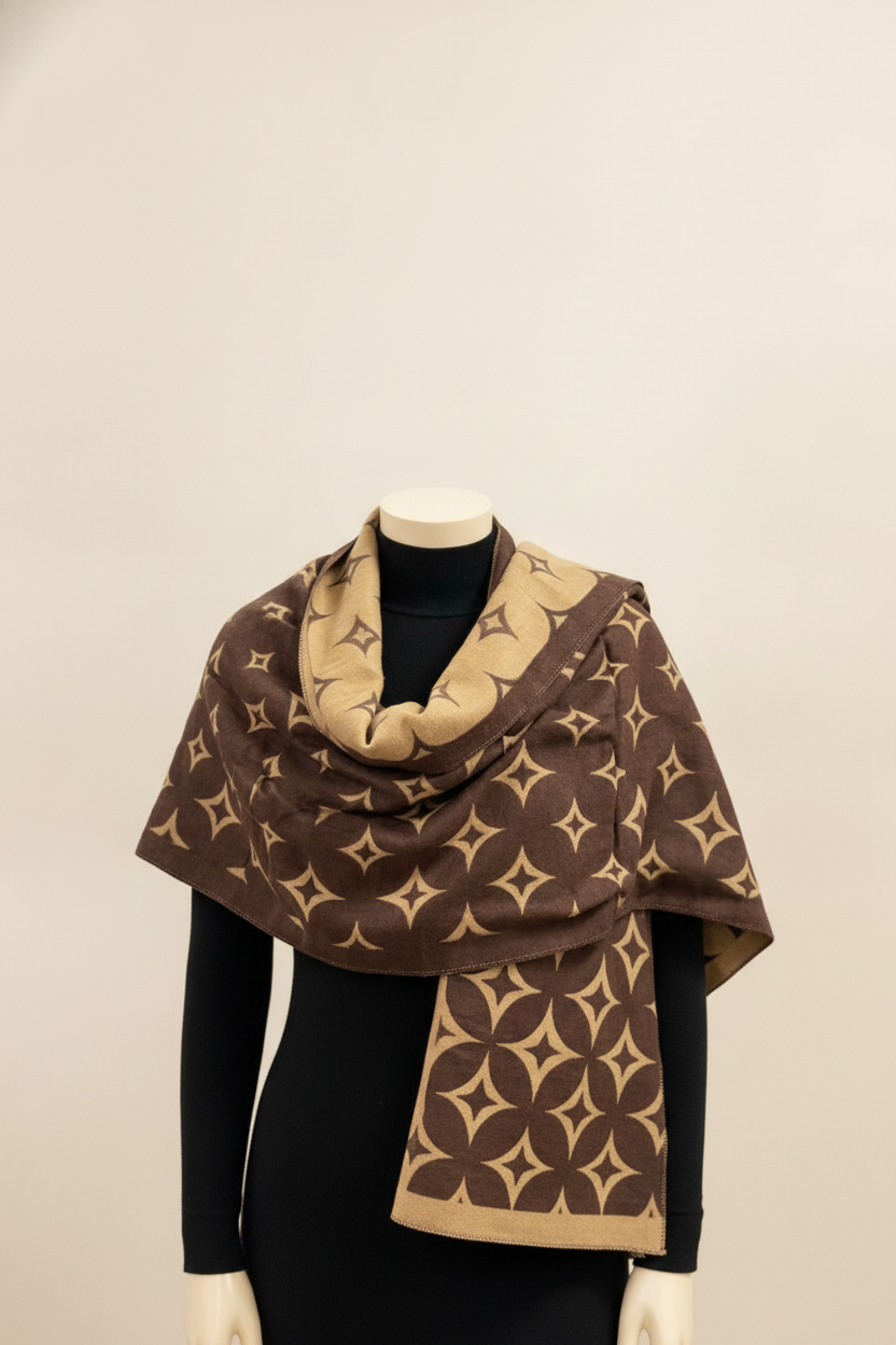 Monogram Print Scarf