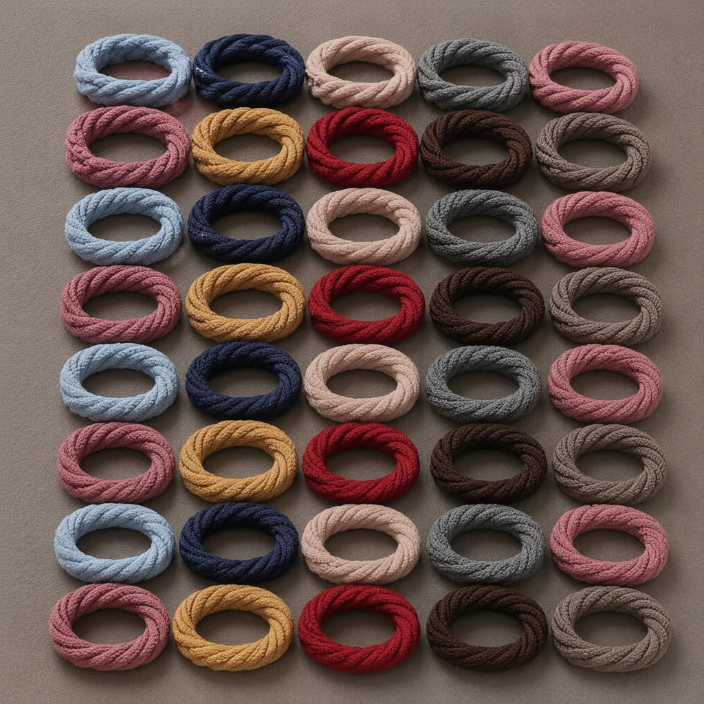 50 pcs  LUXE Twist Hair Ties