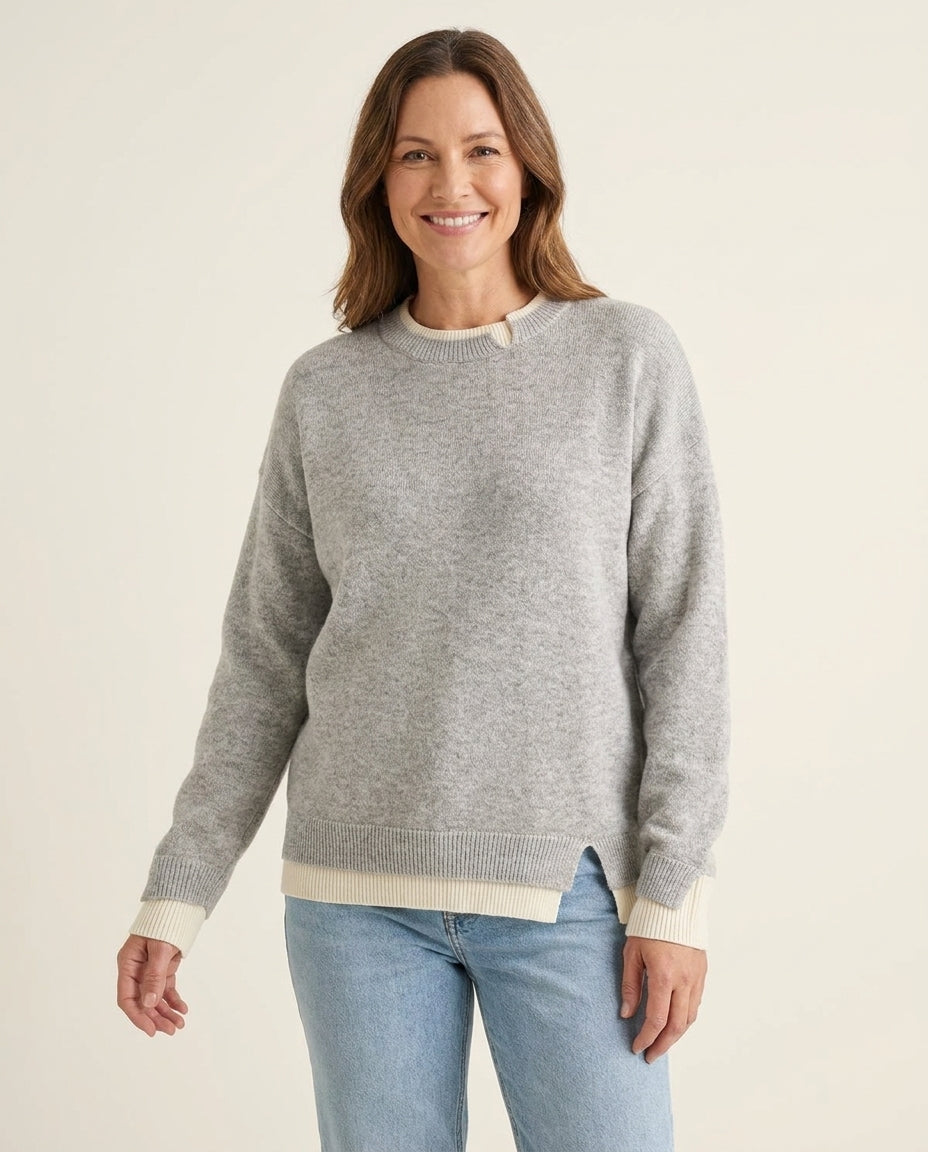Accent Crewneck Sweater