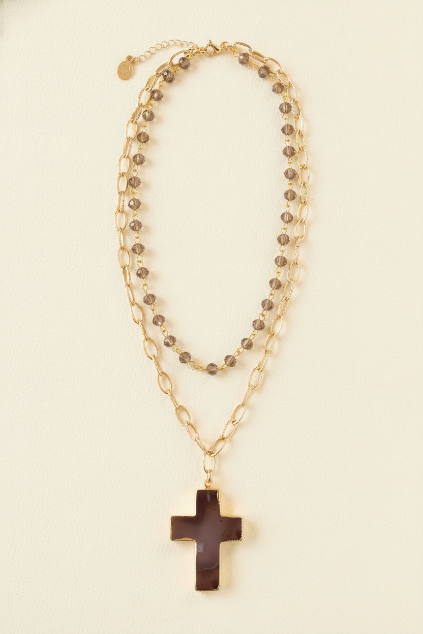 Eve Grey Short Necklace