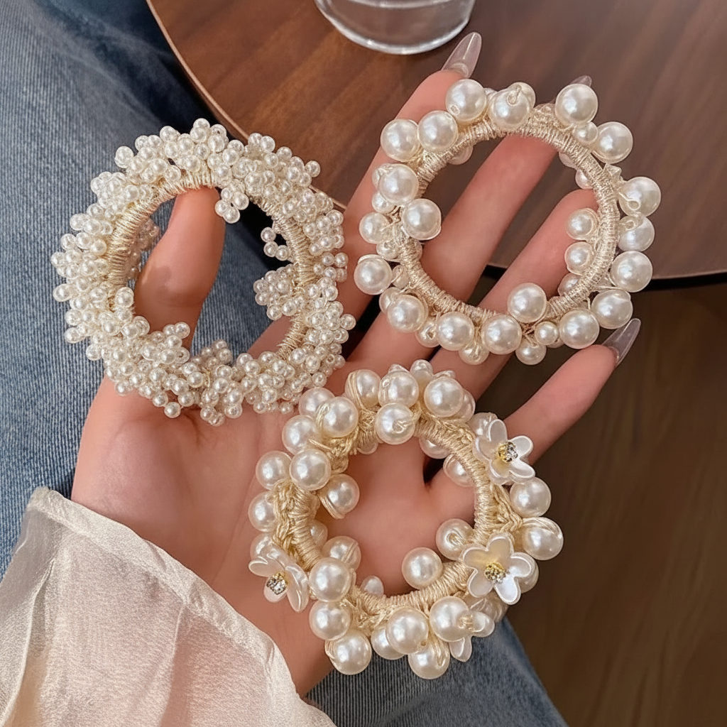 Pearl Scrunchie (3)
