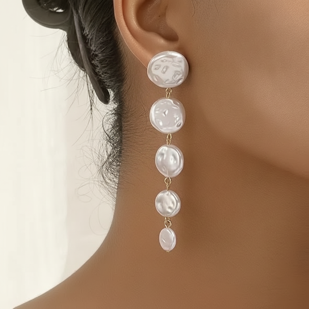 Dangle Pearl Earrings