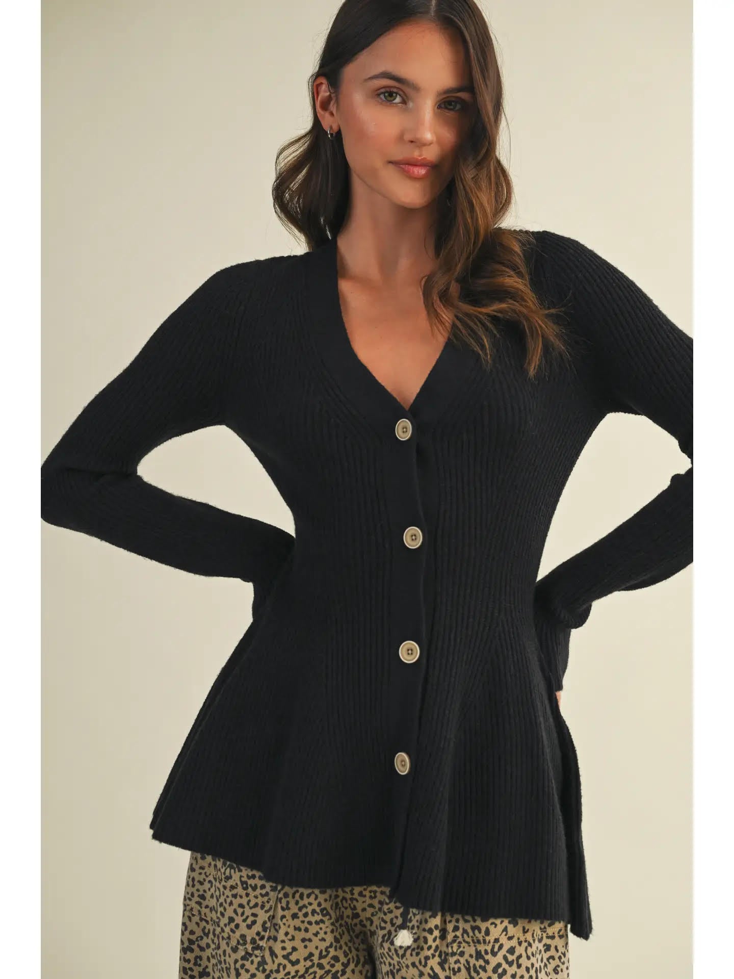 Knit Button Cardi